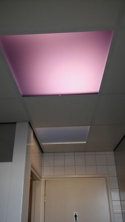 gekleurde platen met lichtdoorlaat voor plafond